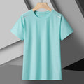 Camiseta Esportiva de Corrida de Verão de Secagem Rápida, em Seda Gelada, com Mangas Curtas.