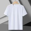 Camiseta Esportiva de Corrida de Verão de Secagem Rápida, em Seda Gelada, com Mangas Curtas.